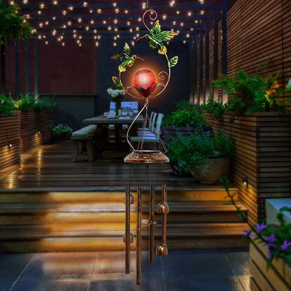 Solar Outdoor Wind Chimes Patio Lights for Garden Porch and Yard view 6