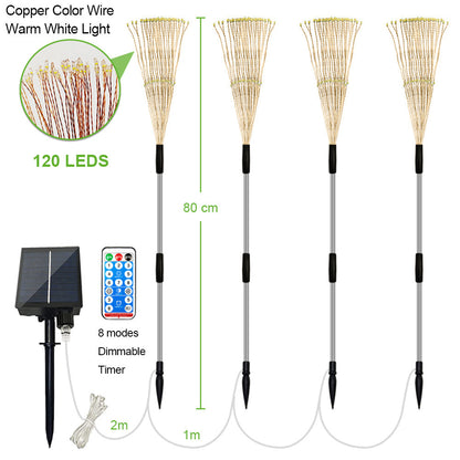 LED DIY Firework Solar Lights for Garden Yard and Patio Decor view 14