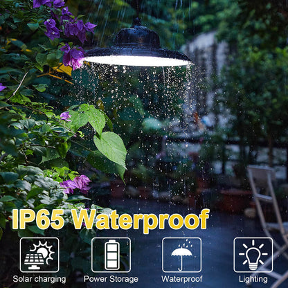 Remote Control Solar Pendant High Bay Light for Garden Yard and Patio view 11