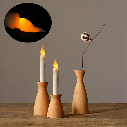 LED Flameless Taper Flickering Candles for Home Table and Party Decor view 11