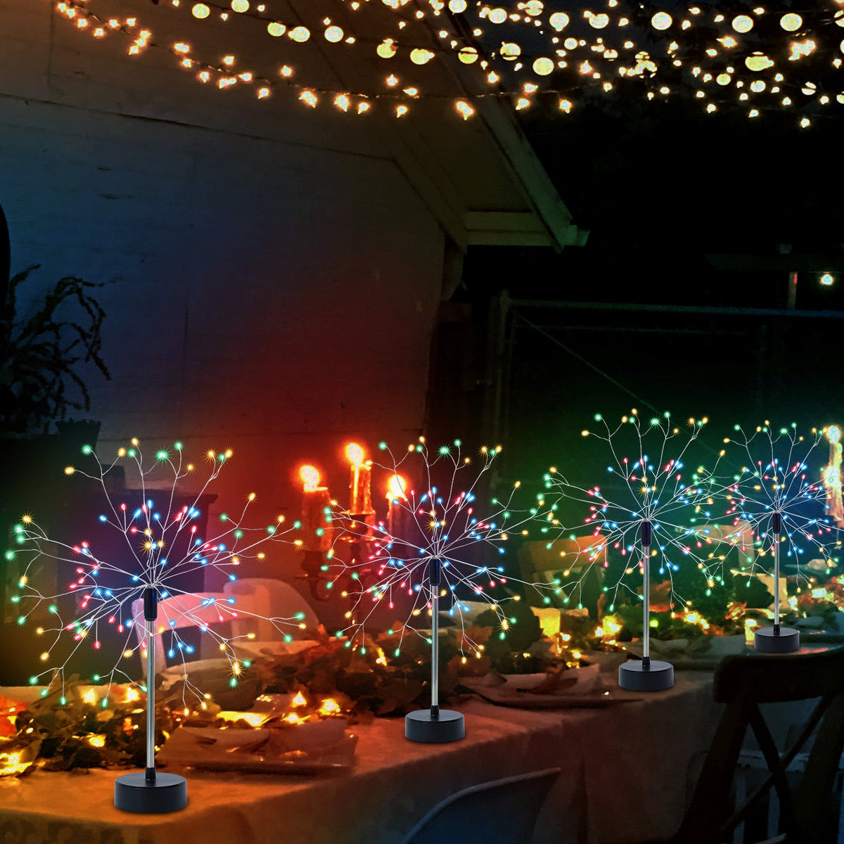 LED Firework Table Lights for Home Parties and Tabletop Decor view 11