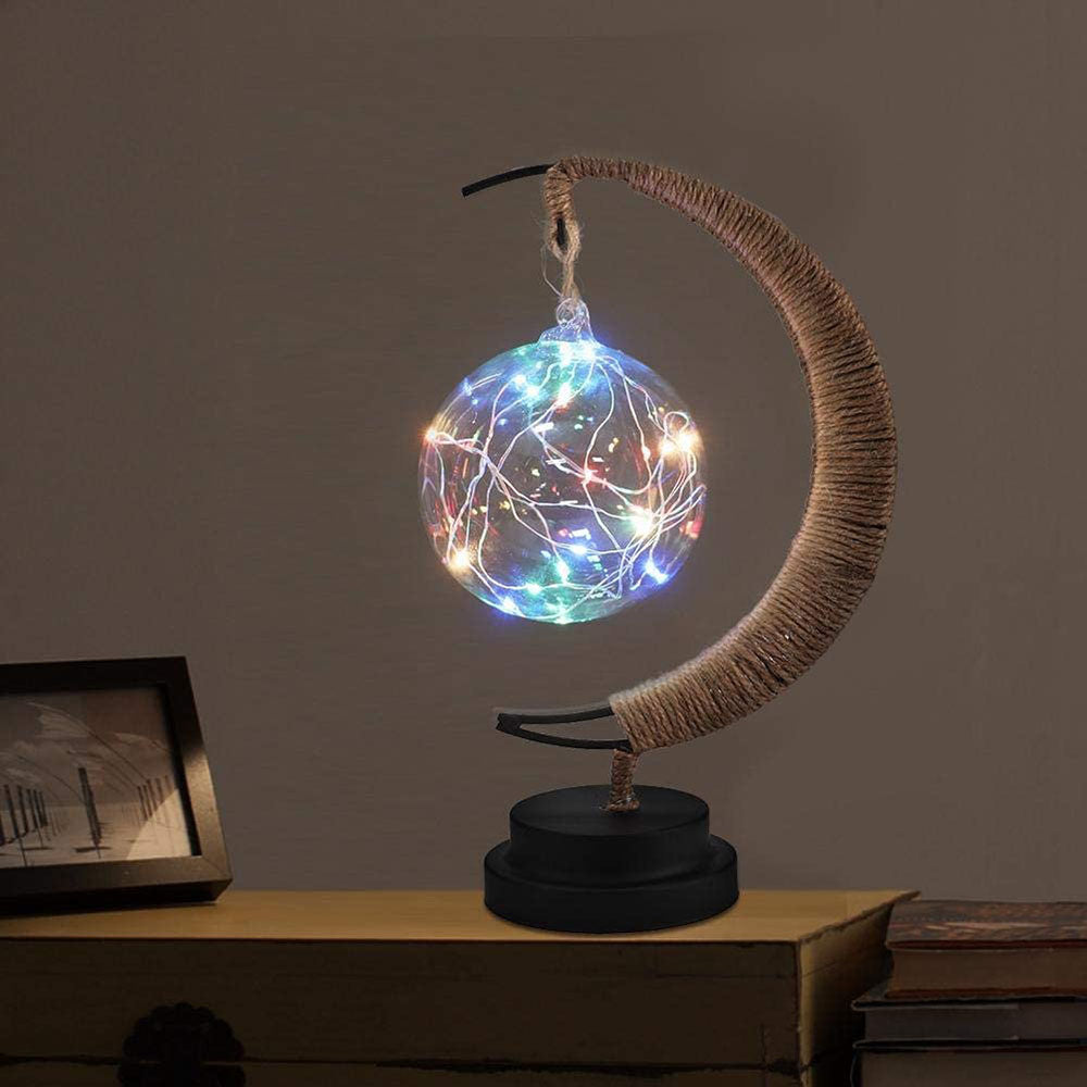 Glass Ball LED Night Light Lamp for Bedroom Hallway and Bathroom view 9