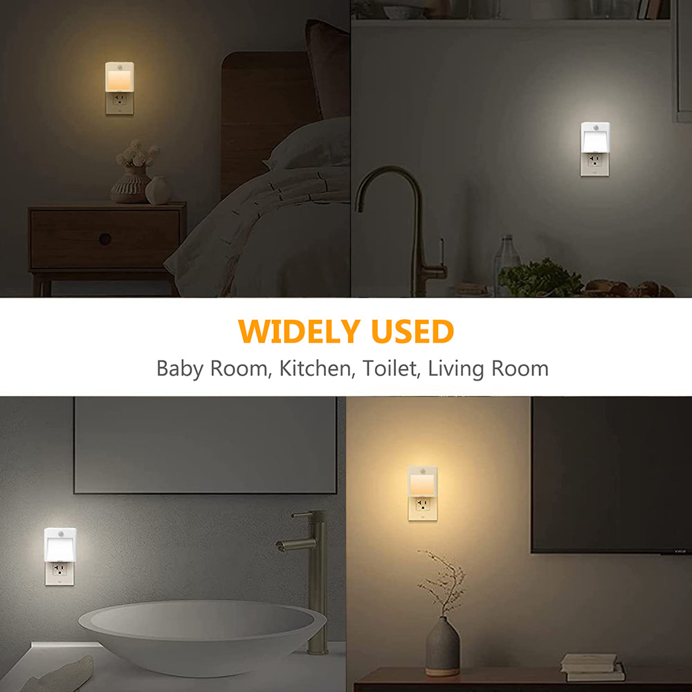 Plug in LED Motion Sensor Night Lights Lamp for Bedroom and Hallway view 12