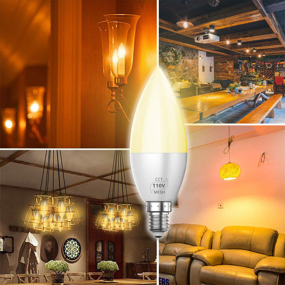 E12 E14 Bluetooth Smart LED Chandelier Candle Light Bulb for Home view 8