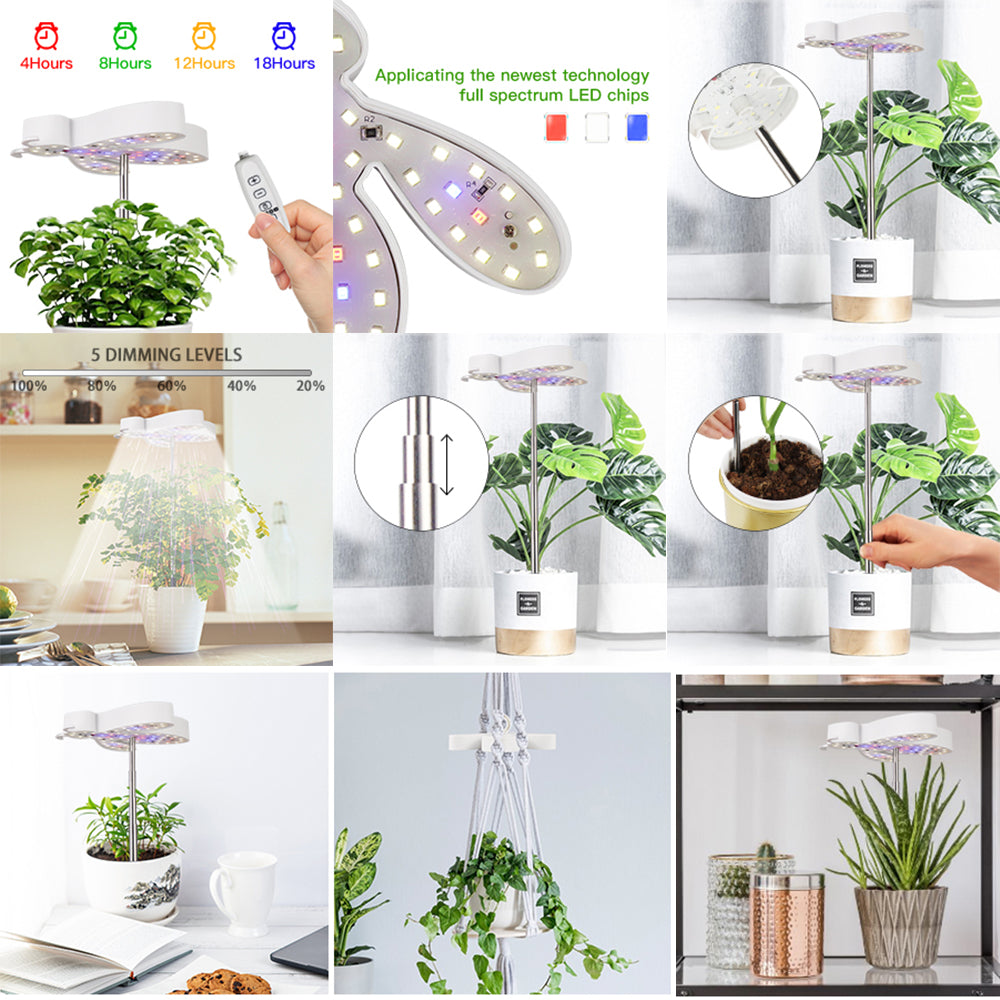 Cute Bee Shape LED Grow Lights for Indoor Plants Seedlings and Herbs view 12