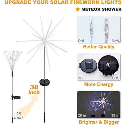 Solar Firework Meteor Lights for Garden Yard and Patio Decor view 12
