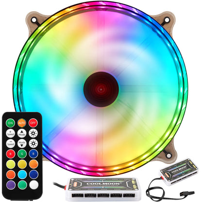 RGB Case Fans 200mm Ultra Quiet Chassis Cooling Fans for Gaming PC view 12