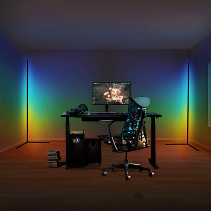 LED Corner Floor Lamp RGB Lighting Dimmable for Living Room Corners view 10