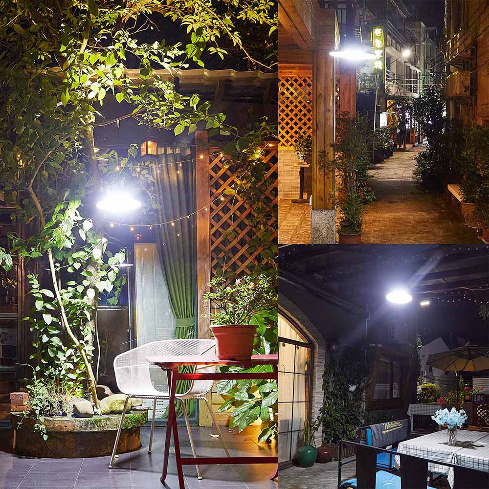 Remote Control Solar Pendant High Bay Light for Garden Yard and Patio view 10