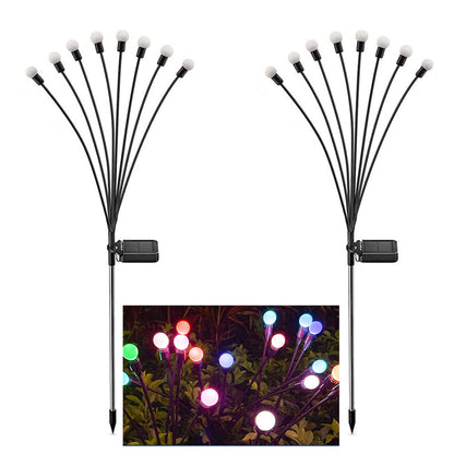 Solar Garden Lights 6 8 10 Bulbs 2 Pack for Lawn Yard and Patio view 13