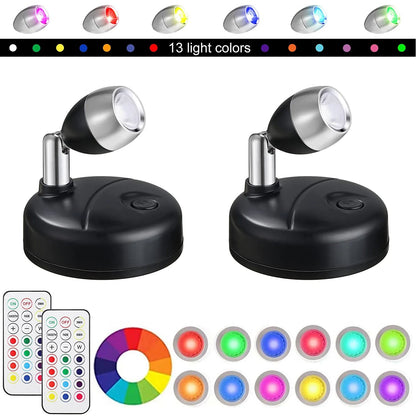RGB Wireless Spotlight for Accent Lighting Shelves and Displays view 12