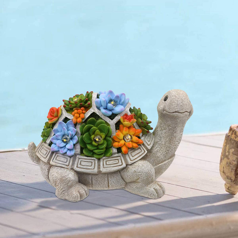 Waterproof Solar Garden Animal and Statue Resin Figurine Lights view 12