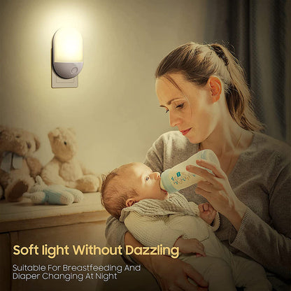 Wall Plug in PIR Motion Sensor LED Night Light Lamp for Bedroom view 12