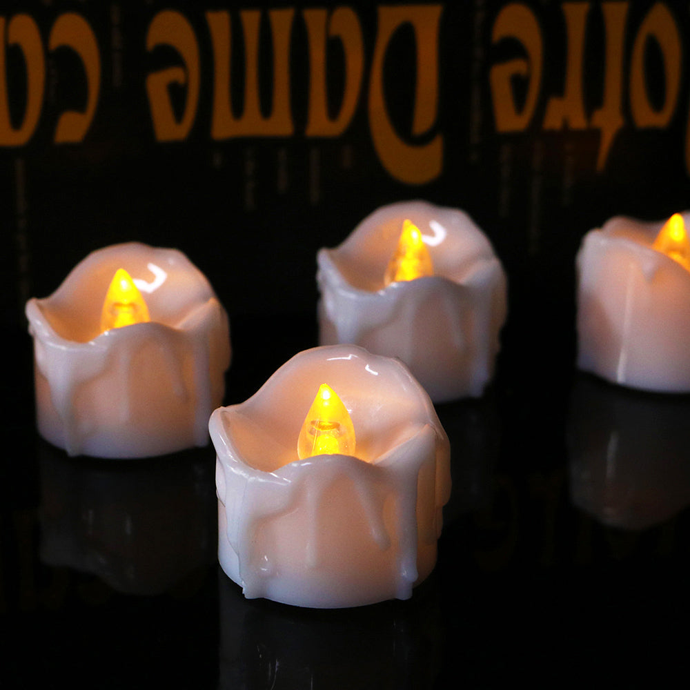 Flameless Flickering LED Tea Lights for Home Table and Party Decor view 9