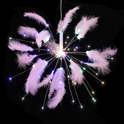 Feather Starburst String Lights for Bedroom Party and Wedding Decor view 10