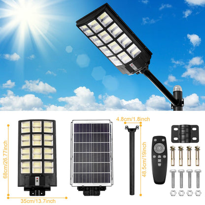 LED Motion Sensor Solar Parking Lot Light Dusk to Dawn for Garden Yard view 8