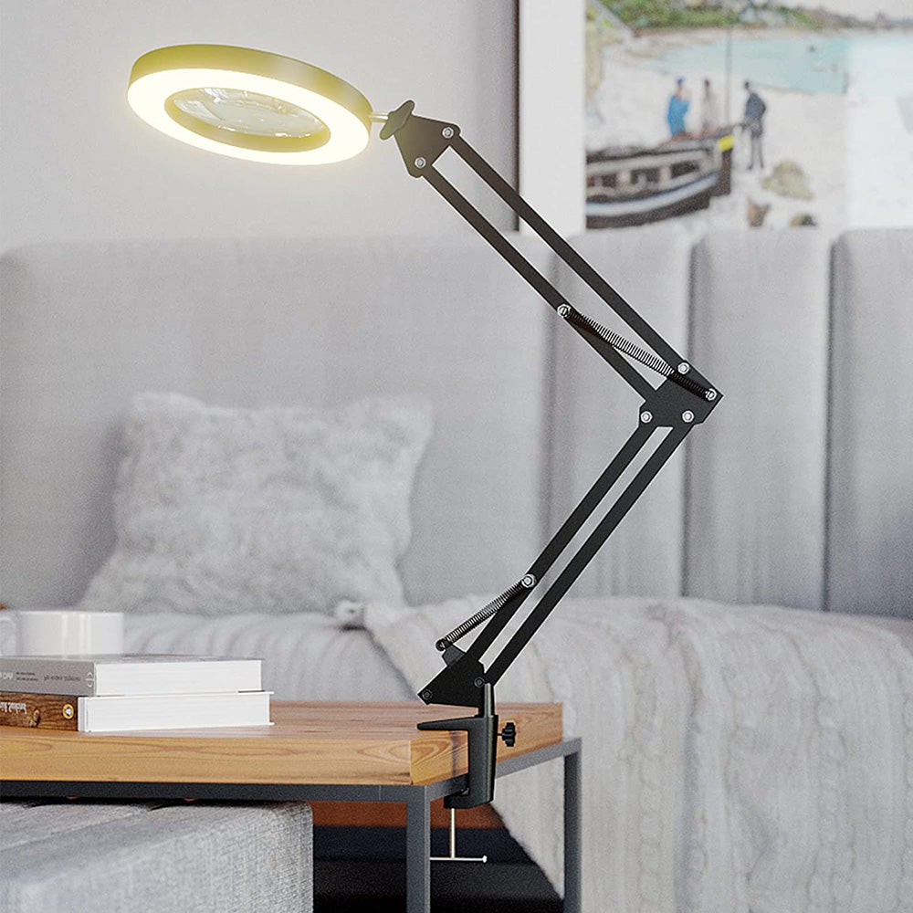 Magnifying Glass with Light and Stand 8 Diopter 2 in 1 Desk Lamp view 15