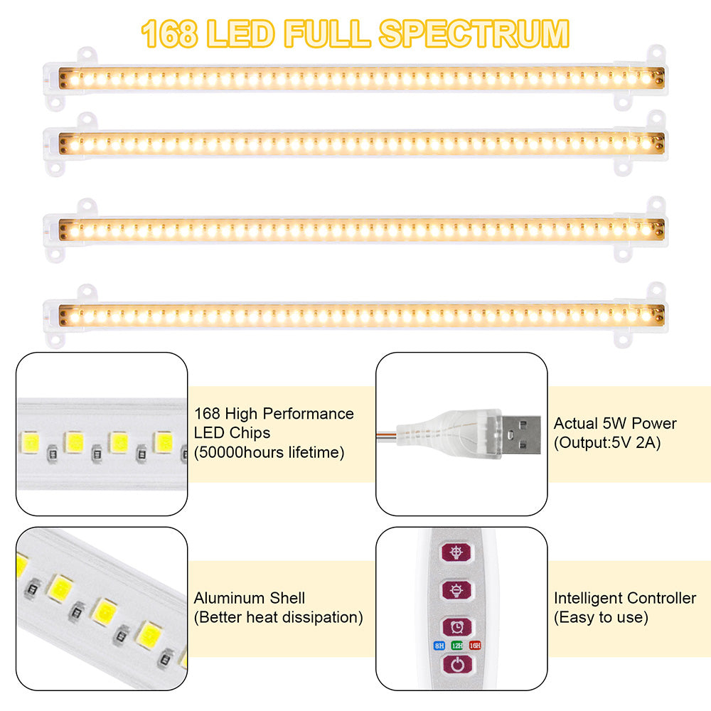 LED Sunlight Grow Light Strips for Indoor Plants Seedlings and Herbs view 16