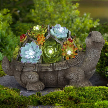 Waterproof Solar Garden Animal and Statue Resin Figurine Lights view 13