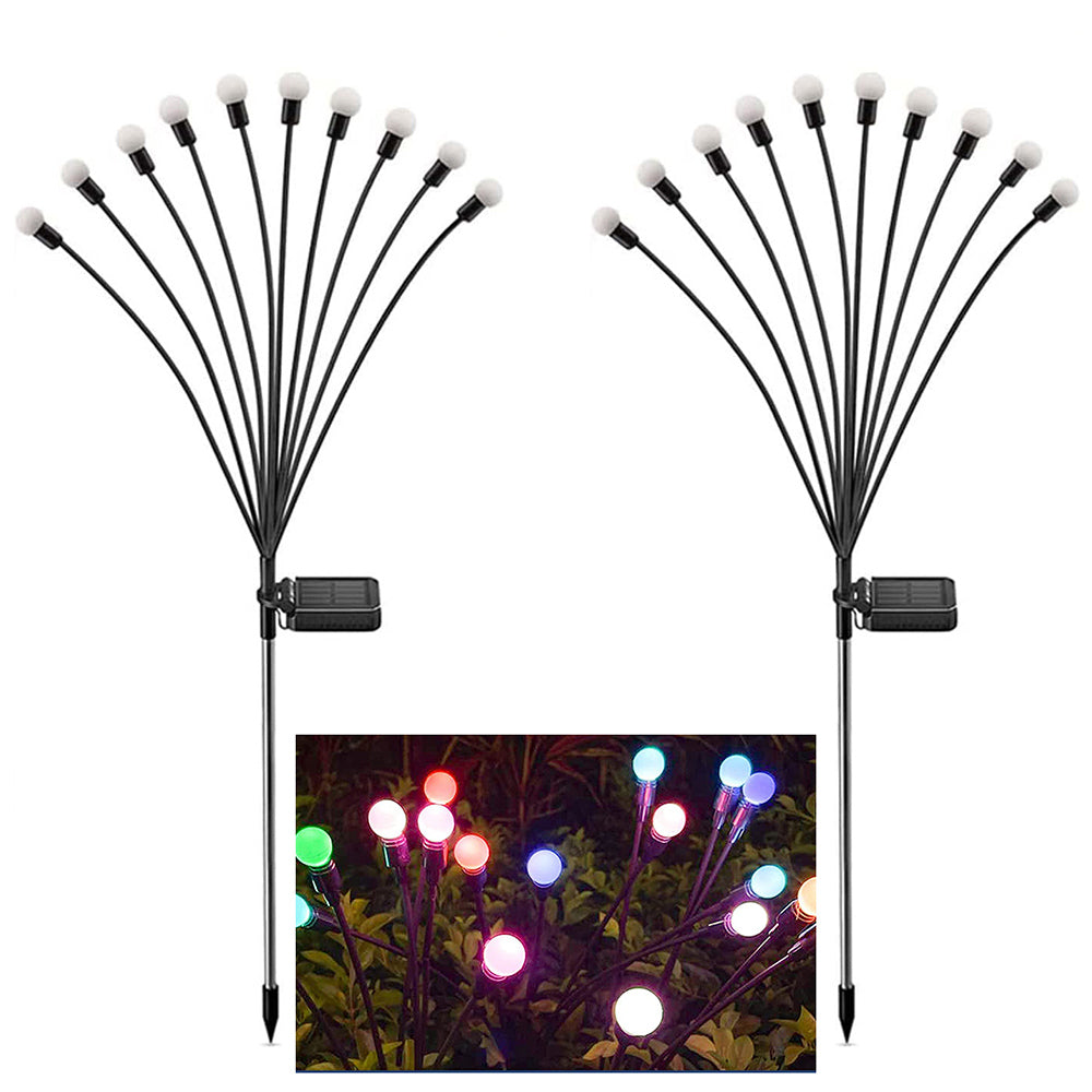 Solar Garden Lights 6 8 10 Bulbs 2 Pack for Lawn Yard and Patio view 15