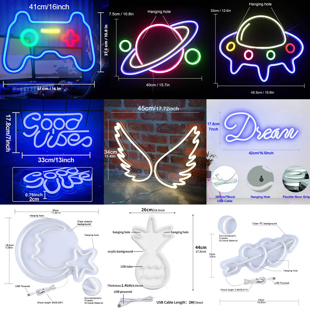 LED Neon Light Sign for Bedroom Bar and Wall Decor Display Use view 15