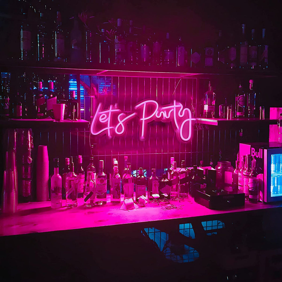 LED Neon Light Sign Let's Party for Bar Game Room and Wall Decor view 11