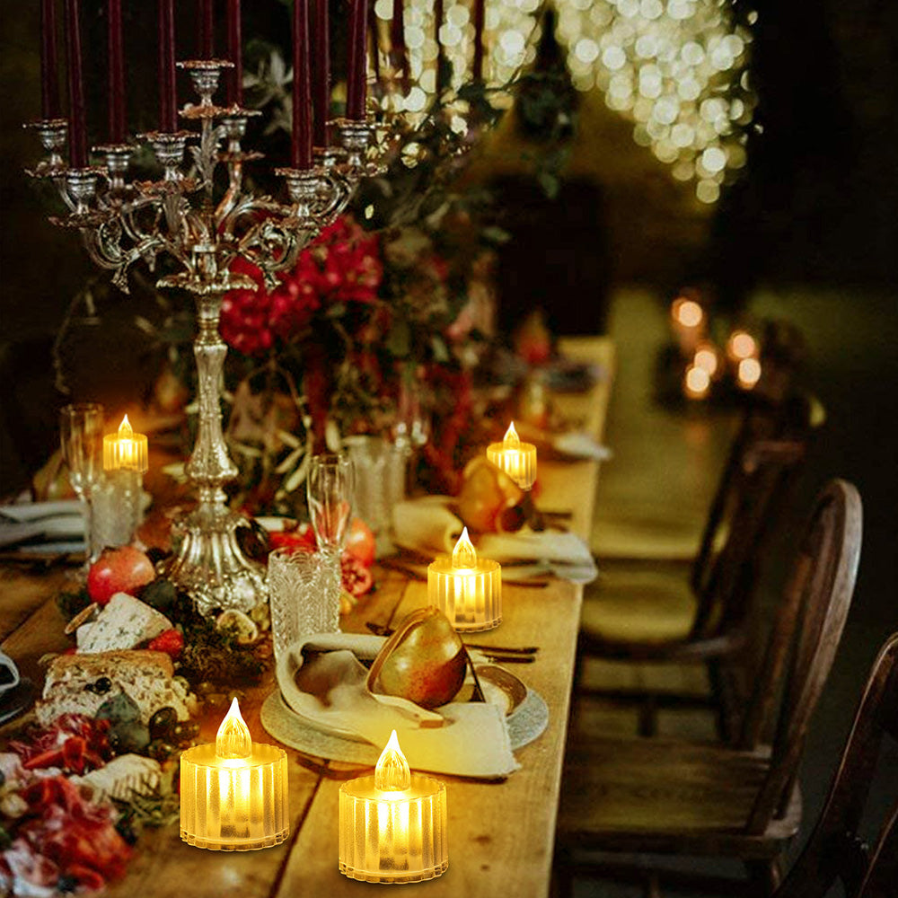 Flameless Crystal Acrylic Candle Lights for Home Table and Party Decor view 10