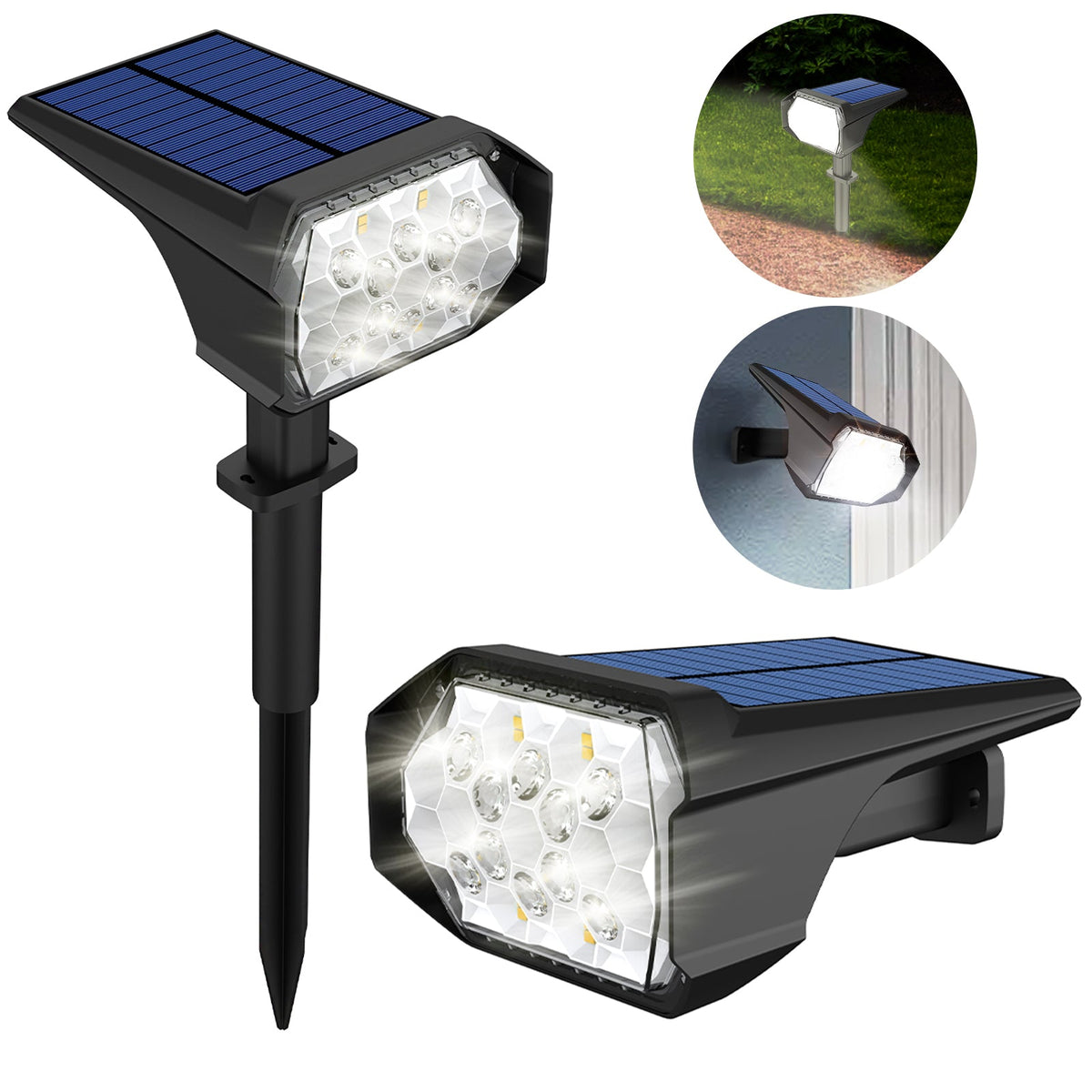 Waterproof Outdoor Solar Pathway Spot Light for Garden Yard and Patio view 2