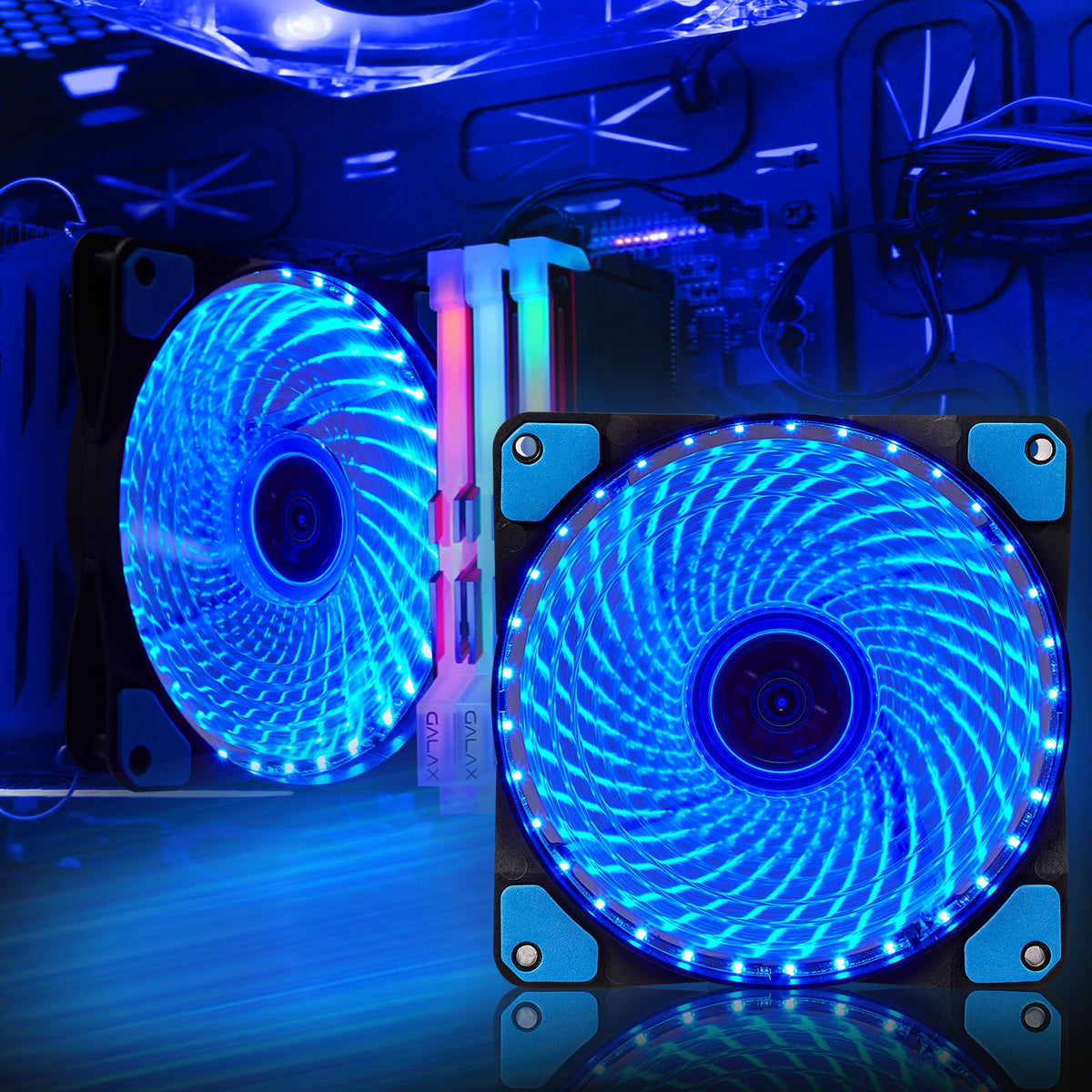 LED Computer Cooling Fan for Gaming PC Case Cooling and Lighting view 12
