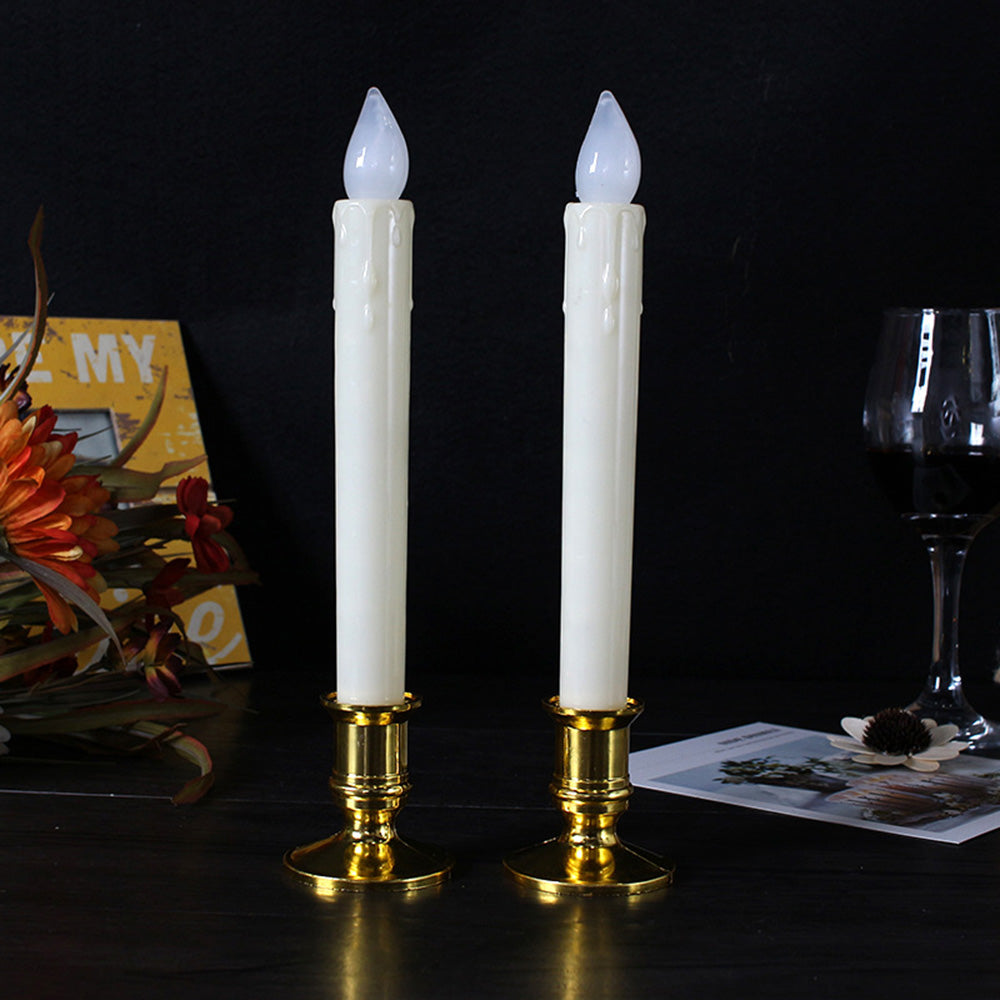 LED Taper Flickering Flameless Candles for Home Table and Party Decor view 7