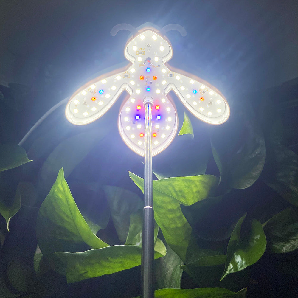 Cute Bee Shape LED Grow Lights for Indoor Plants Seedlings and Herbs view 13
