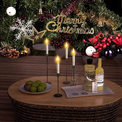 LED Flameless Taper Flickering Candles for Home Table and Party Decor view 13