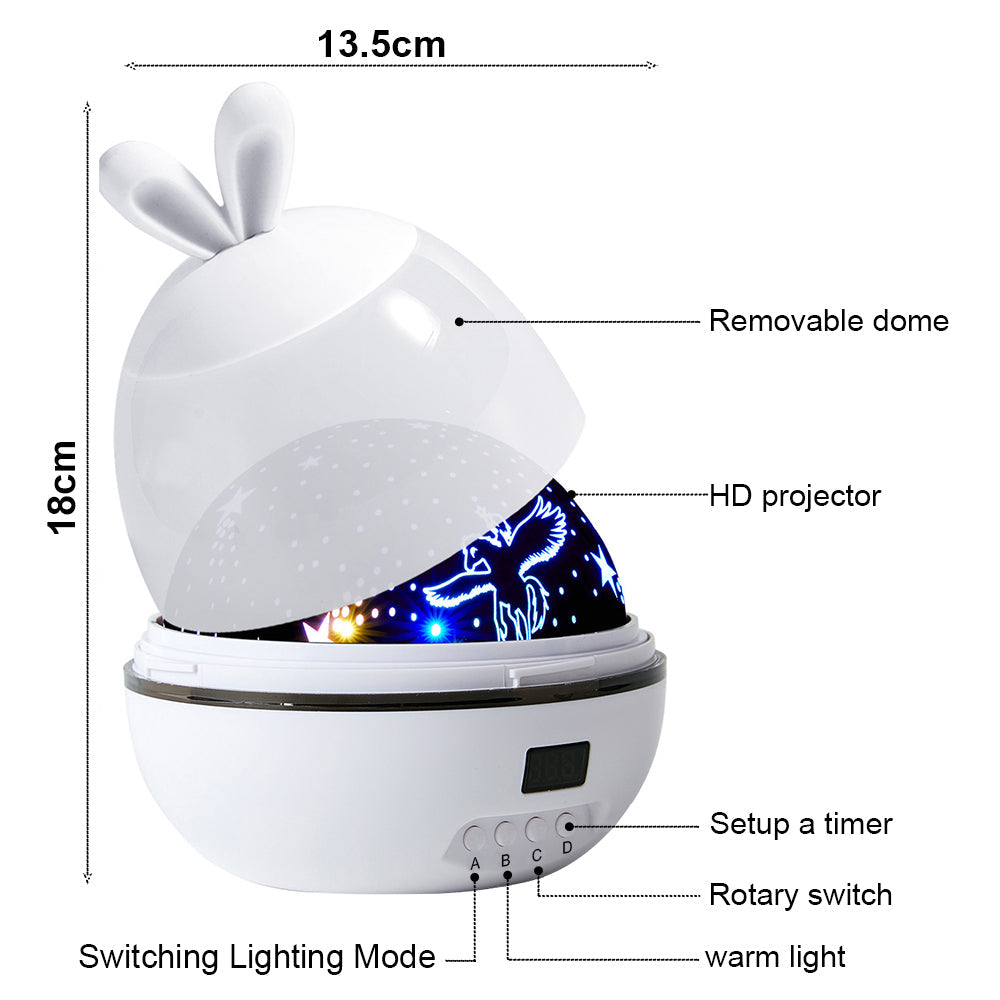 LED Stars Projector Night Lights Multicolor Rotating Lamp for Bedroom view 13
