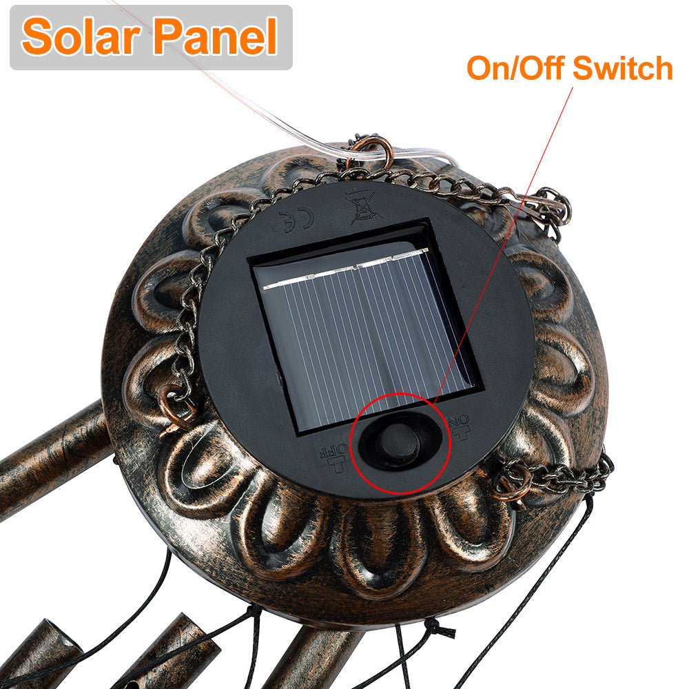 Solar Outdoor Wind Chimes Patio Lights for Garden Porch and Yard view 9