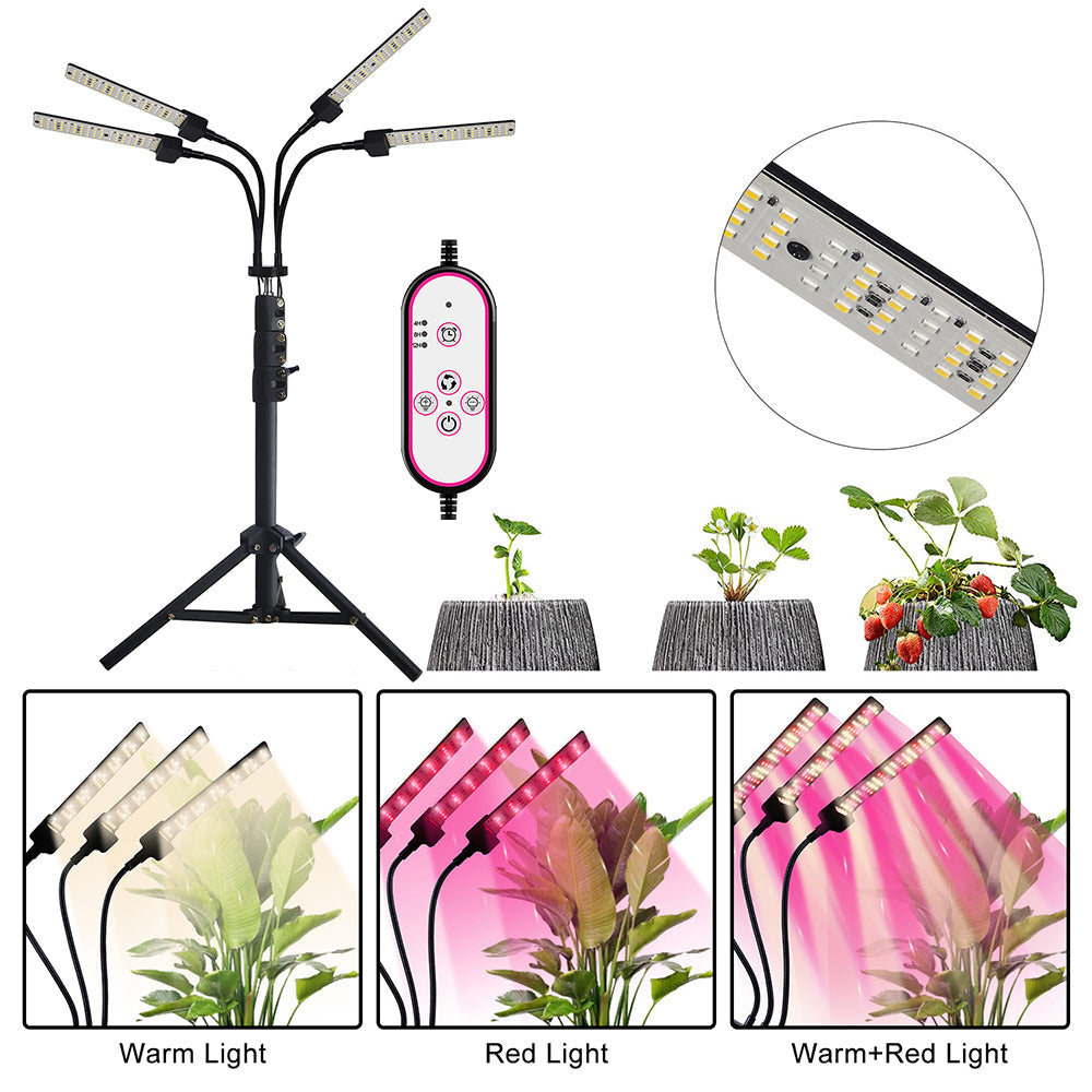 Full Spectrum LED Plant Light with Tripod Stand for Seedlings