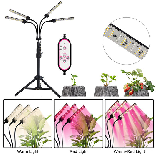 Full Spectrum LED Plant Light with Tripod Stand for Seedlings