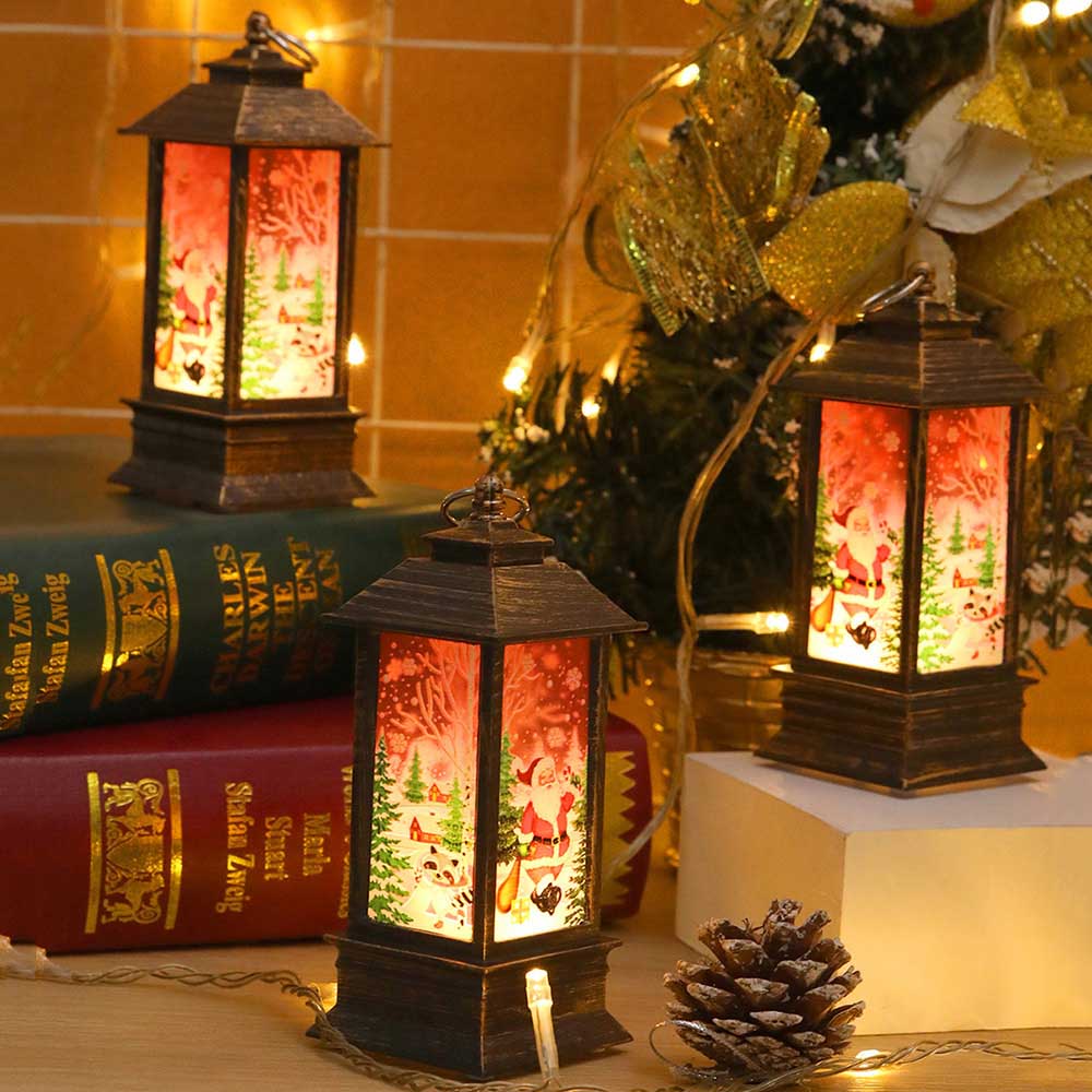 Christmas Portable Flameless LED Candle Lanterns Lights for Home Decor view 12