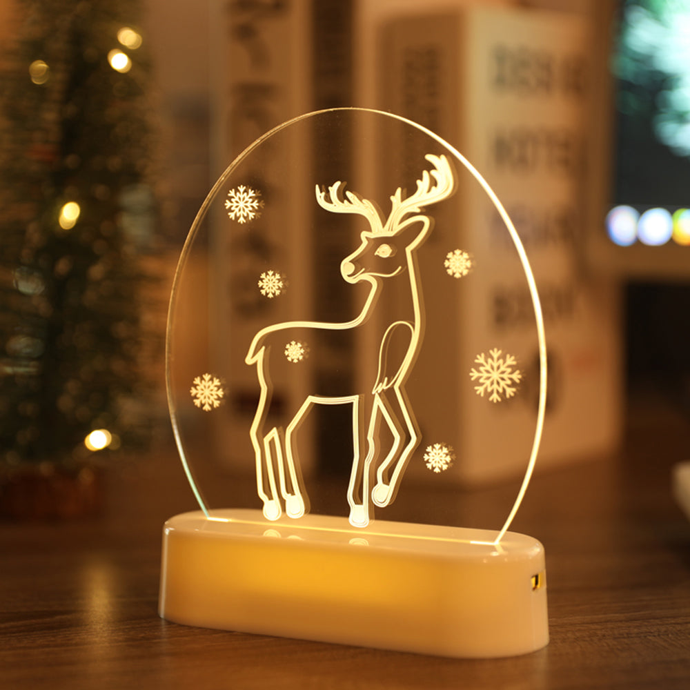 3D Illusion Night Lights Lamp for Bedroom Hallway and Bathroom view 14