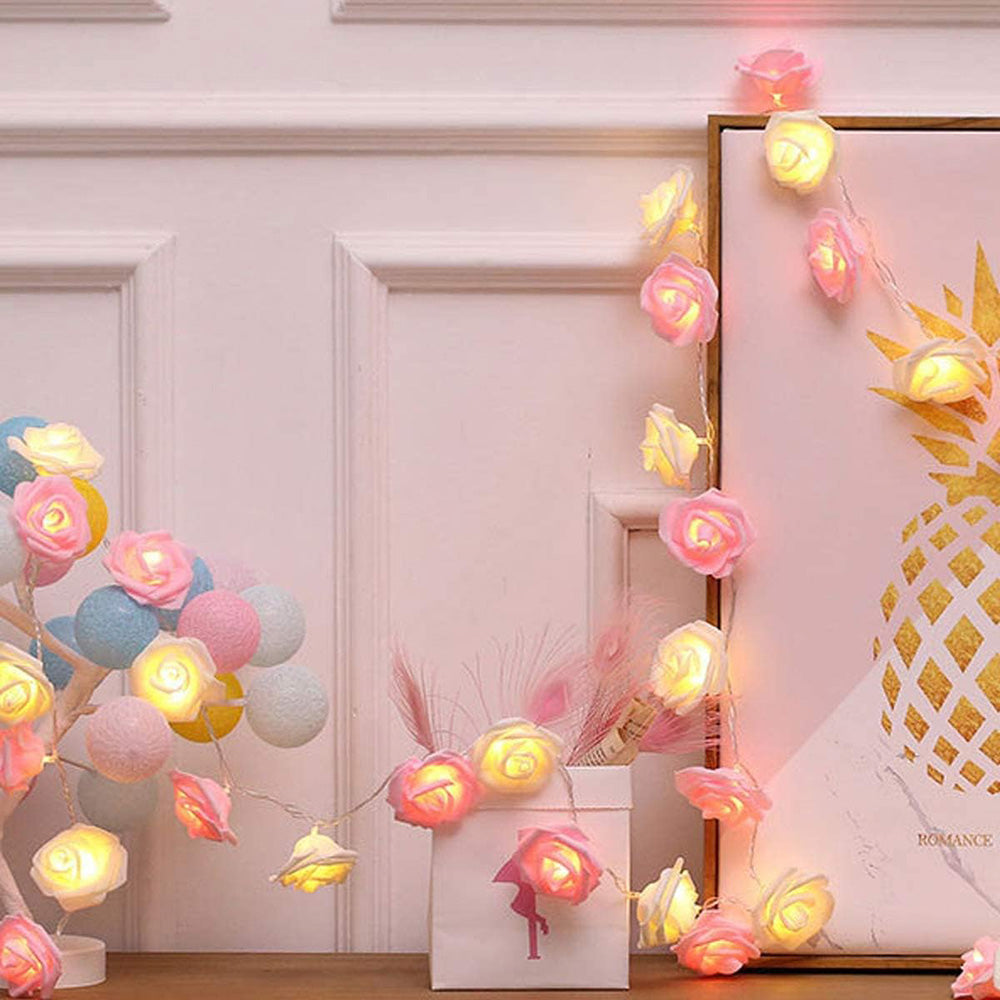Rose Flower Fairy String Lights for Bedroom Party and Wedding Decor view 14