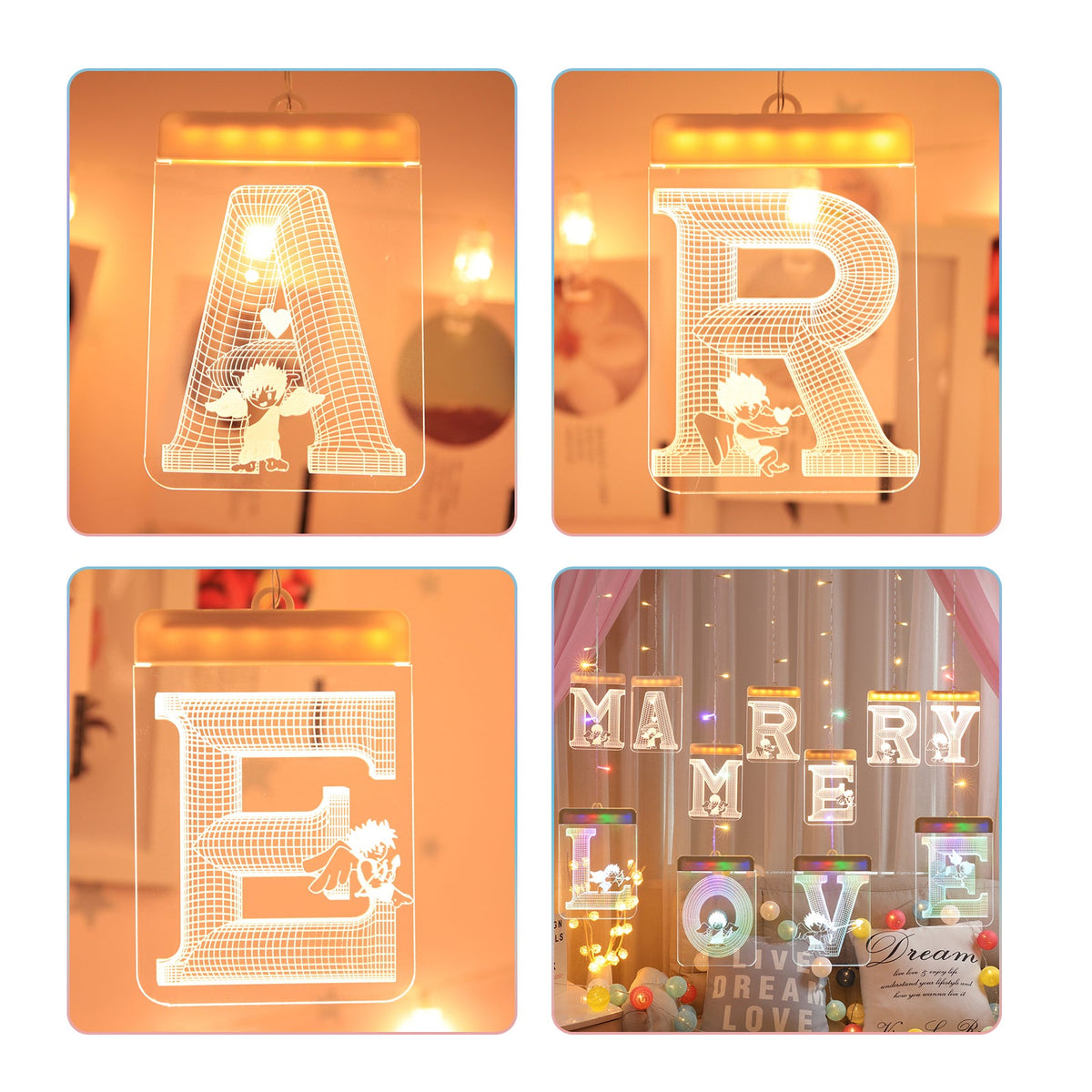 LED String Light USB Flameless Lamps for Bedroom and Party Decor view 12