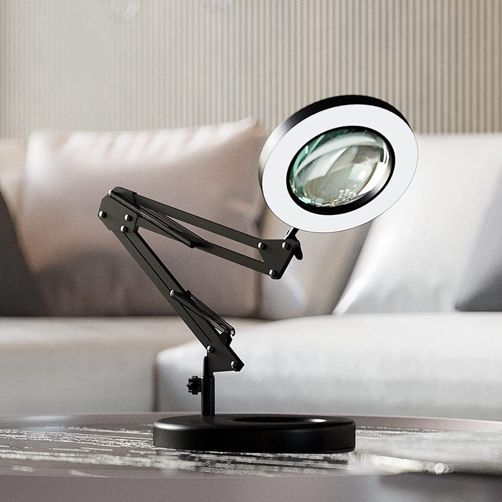 Magnifying Glass with Light and Stand 8 Diopter 2 in 1 Desk Lamp view 16