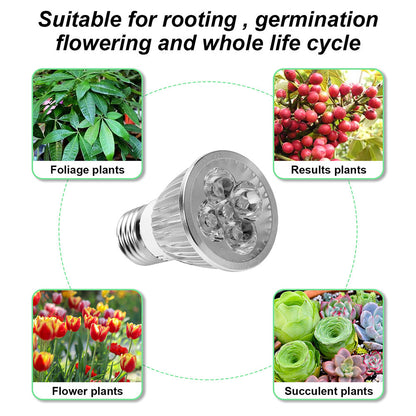 5W to 18W High Brightness Full Spectrum LED Grow Light Bulb for Herbs view 7