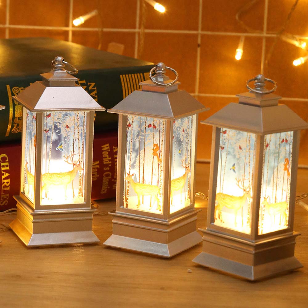 Christmas Portable Flameless LED Candle Lanterns Lights for Home Decor view 13