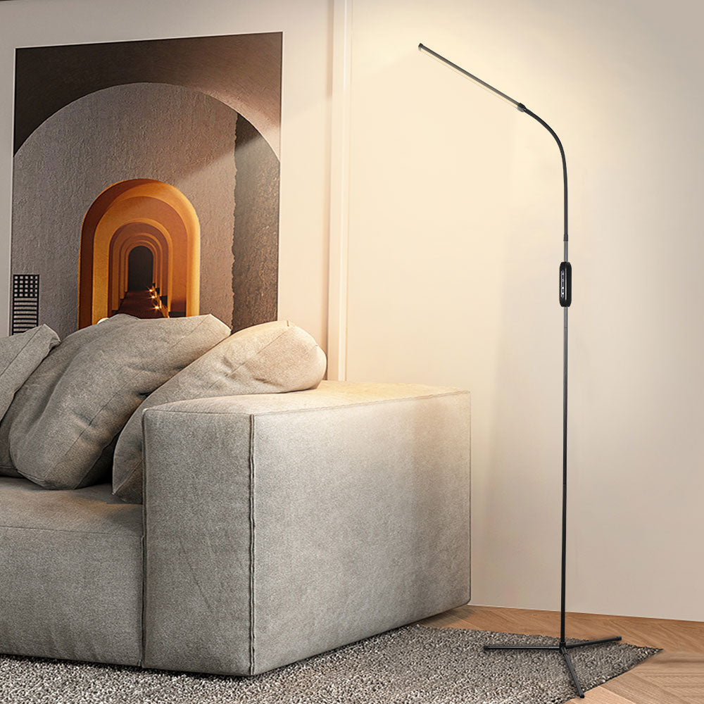 Dimmable LED Floor Lamp Adjustable Gooseneck for Living Room view 3
