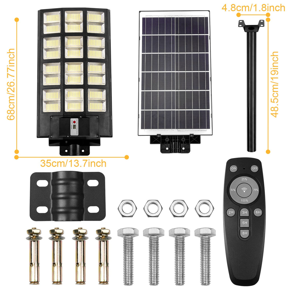 LED Motion Sensor Solar Parking Lot Light Dusk to Dawn for Garden Yard view 13