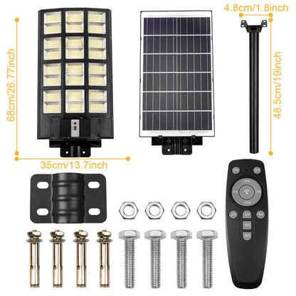 LED Motion Sensor Solar Parking Lot Light Dusk to Dawn for Garden Yard view 13
