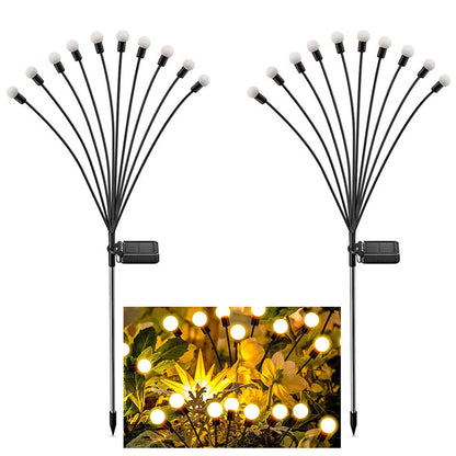 Solar Garden Lights 6 8 10 Bulbs 2 Pack for Lawn Yard and Patio view 14