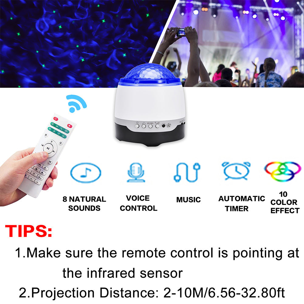 LED Galaxy Star Projector Night Light Lamp for Bedroom Ceiling view 14