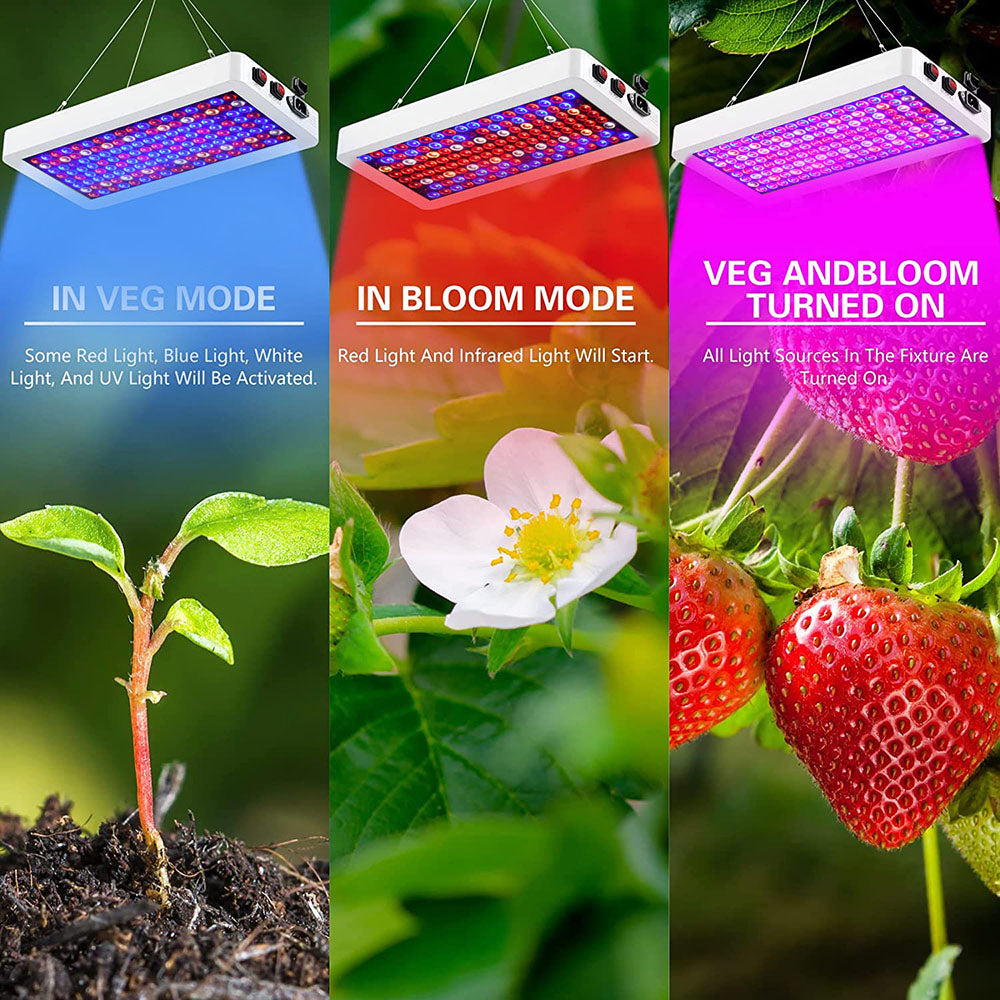 Full Spectrum LED Grow Light Panel Dual Chip Design for Indoor Plants view 7