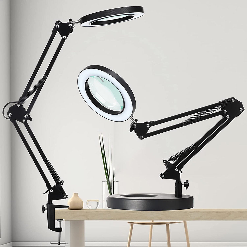Magnifying Glass with Light and Stand 8 Diopter 2 in 1 Desk Lamp view 17
